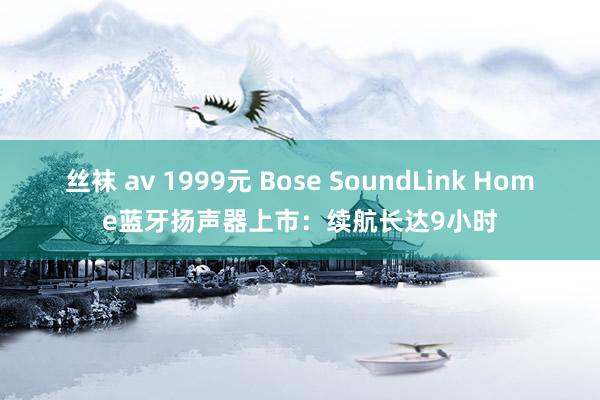 丝袜 av 1999元 Bose SoundLink Home蓝牙扬声器上市：续航长达9小时