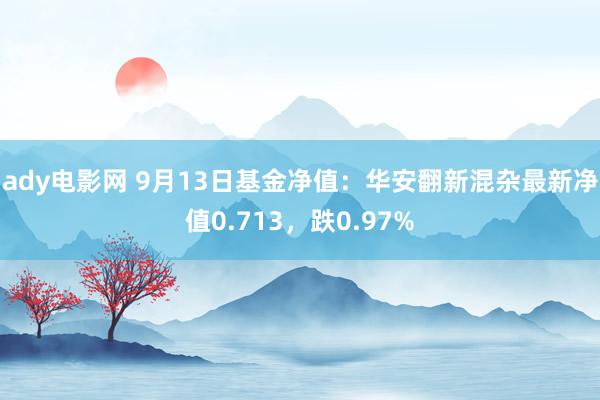 ady电影网 9月13日基金净值：华安翻新混杂最新净值0.713，跌0.97%