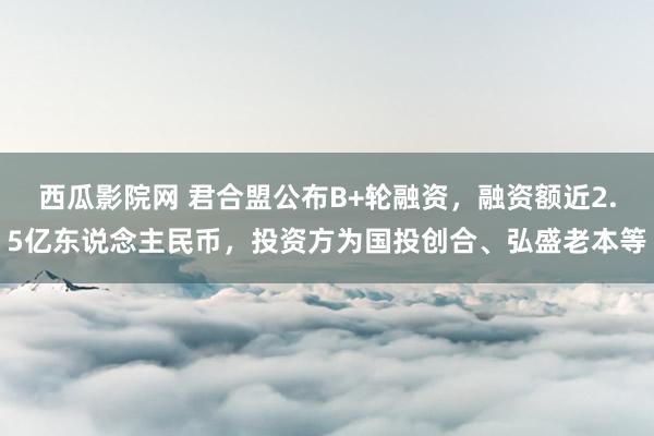 西瓜影院网 君合盟公布B+轮融资，融资额近2.5亿东说念主民币，投资方为国投创合、弘盛老本等