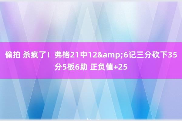 偷拍 杀疯了！弗格21中12&6记三分砍下35分5板6助 正负值+25