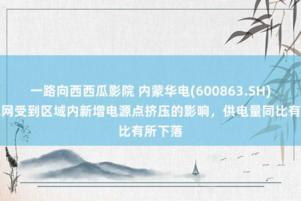 一路向西西瓜影院 内蒙华电(600863.SH)：华北网受到区域内新增电源点挤压的影响，供电量同比有所下落