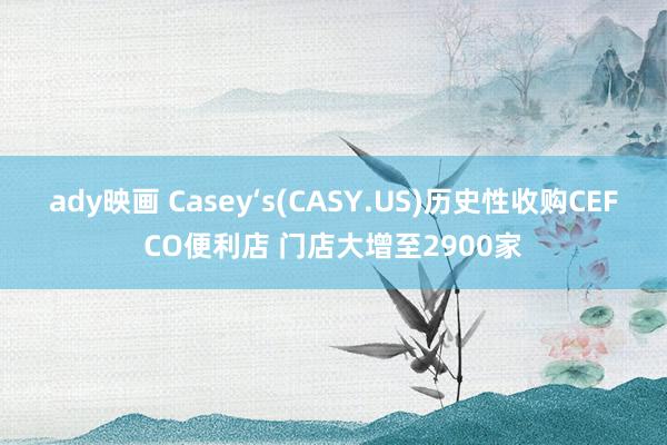 ady映画 Casey‘s(CASY.US)历史性收购CEFCO便利店 门店大增至2900家