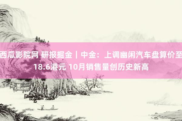 西瓜影院网 研报掘金｜中金：上调幽闲汽车盘算价至18.6港元 10月销售量创历史新高