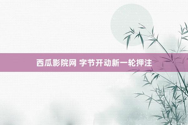 西瓜影院网 字节开动新一轮押注