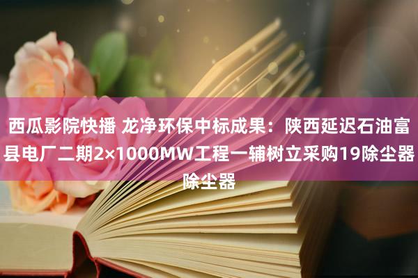 西瓜影院快播 龙净环保中标成果：陕西延迟石油富县电厂二期2×1000MW工程一辅树立采购19除尘器