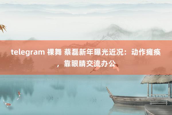 telegram 裸舞 蔡磊新年曝光近况：动作瘫痪，靠眼睛交流办公