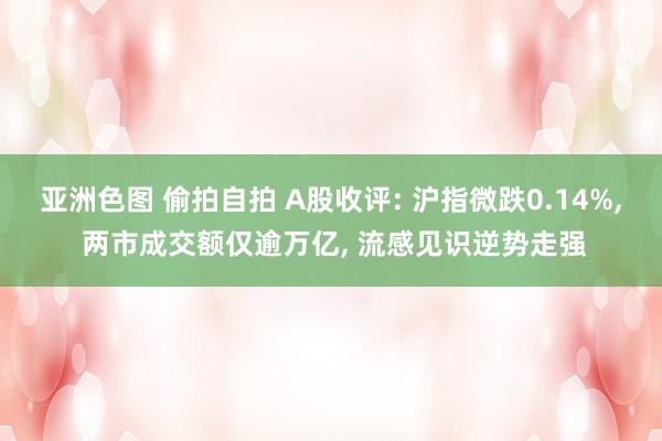 亚洲色图 偷拍自拍 A股收评: 沪指微跌0.14%， 两市成交额仅逾万亿， 流感见识逆势走强