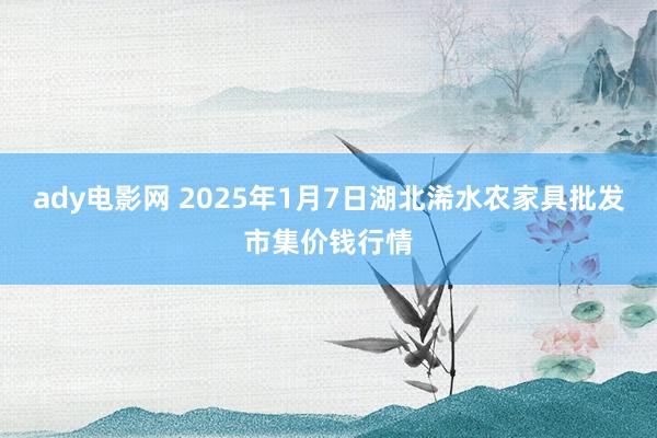 ady电影网 2025年1月7日湖北浠水农家具批发市集价钱行情