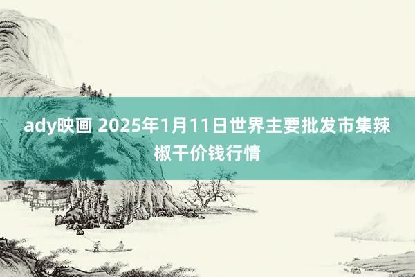 ady映画 2025年1月11日世界主要批发市集辣椒干价钱行情