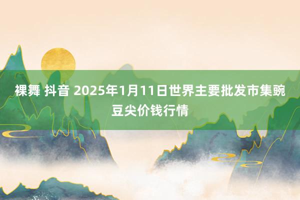 裸舞 抖音 2025年1月11日世界主要批发市集豌豆尖价钱行情